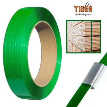 Imagem de Fita PET Reforçada 4kg x 0,8mm Ideal para Paletização 13mm ou 16mm - T