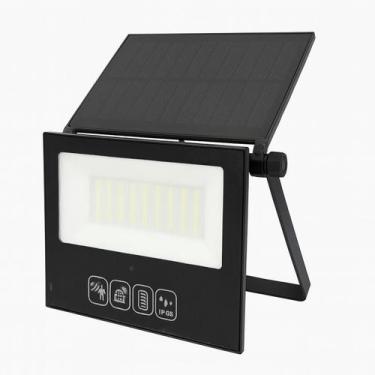 Imagem de Refletor Solar Dobrável Led 300W Branco Frio Placa Ip66 - Nj Iluminaçã