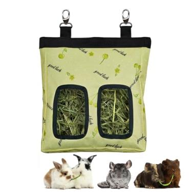 Imagem de Alimentador de feno de porquinho-da-índia, saco de alimentação de feno de coelho pendurado para cobaias e chinchilas