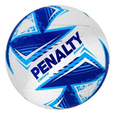 Imagem de Bola Futebol Penalty Bravo Campo Original, Branco/Laranja