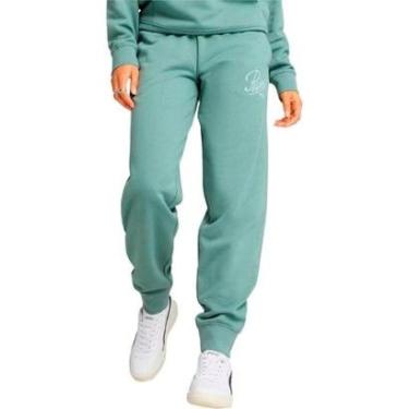 Imagem de Calça Puma Moletom Ess Script Comfort Feminina-Feminino