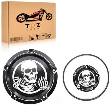 Imagem de TDZ - Derby Timing Covers compatíveis com Harley Touring Road King Electra Glide Street Glide Road Glide Tri Glide Dyna Softail (modelos Twin Cam)