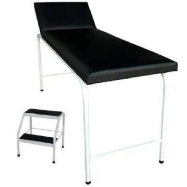 Imagem de Maca De Exame Avaliação Médica E Estética + Escada 2 Degraus - BR Ciru