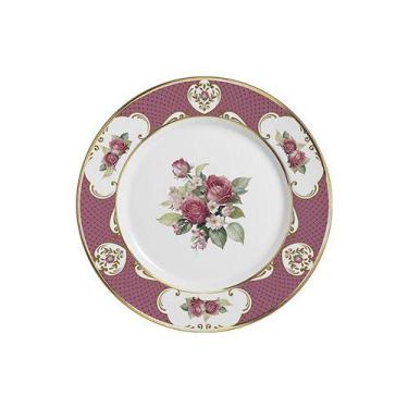 Imagem de Conjunto com 6 Pratos de Sobremesa Singapura Rosa Ø21cm - Alleanza Cer