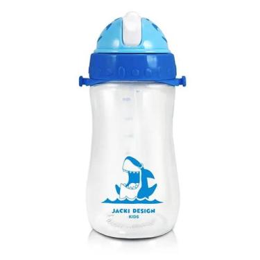 Imagem de Garrafa Squeeze Infantil Escolar Com Canudo E Alça 460ml - Jackie Desi