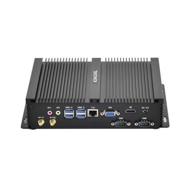 Imagem de KINGDEL Computador Industrial Sem Ventilador, Mini PC, CPU I7 8ª Geração com W-11 Pro, 16 GB RAM 512 GB Nvme SSD, 4X USB 3.0, Porta HD, VGA, 2X COM RS232, Caixa de Metal
