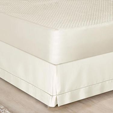 Imagem de Saia para Cama Box 200 Fios Bia Solteiro 01 Peça 80% Algodão 20% Polié