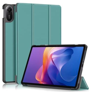 Imagem de Gylint Capa para Xiaomi Redmi Pad 2 11 polegadas 2025, capa dobrável de couro PU ultrafina com suporte para Xiaomi Redmi Pad 2 verde