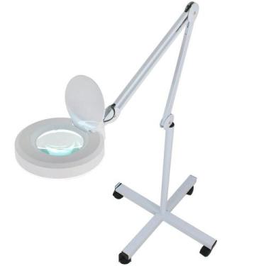 Imagem de Lupa Luminária 120 Leds Smd Tripé Altura Regulável 4 Rodas - Lorben