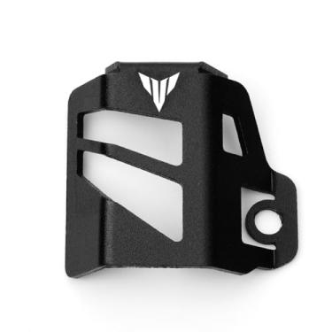 Imagem de MOWOK Adequado para Yamaha MT09 MT03 MT07 MT10 MT25 MT125 MT15 MT 09 03 07 10 25 125 15 FZ07 FZ09 Acessórios de motocicleta Protetor de reservatório de fluido de freio traseiro protetor de tampa de