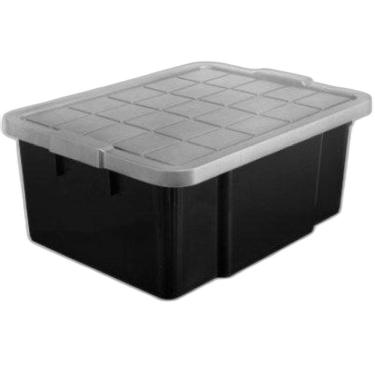 Imagem de Caixa Organizadora Multiuso Preta 40 Litros 25425 Arqplast