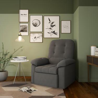 Imagem de Poltrona Retrátil e Reclinável Sintra Cinza