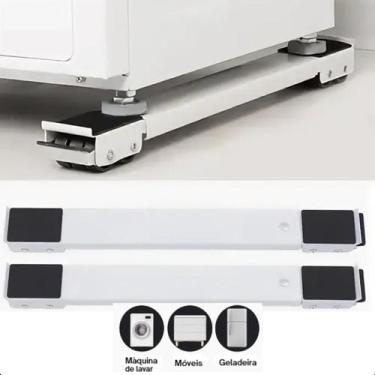 Imagem de Suporte Base com Rodinhas Ajustável para Geladeira e Fogão - ROMI