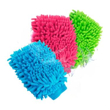 Imagem de Pano Microfibra Automotivo Para Lavar Carro Luva De Limpeza Geral Não Risca Carro Moto Bicicleta