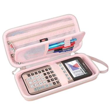 Imagem de FBLFOBELI Capa rígida para Texas Instruments TI-84 Plus CE/TI-84 Plus/TI-83 Plus/Calculadora gráfica colorida Casio fx-9750GIII, bolso de malha para canetas, cabos e outros acessórios (apenas capa