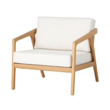 Imagem de Poltrona Aurora Jequitibá Maciça 80x80cm com Corda Náutica - NossaKasa