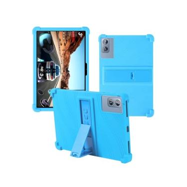 Imagem de Capa para tablet Dghrti Tab20 de 10 polegadas - Capa protetora de borracha leve à prova de choque de silicone macio e à prova de choque, compatível com crianças, azul claro