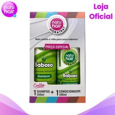 Imagem de Kit Shampoo + Condicionador Babosa Hidratrat Natuhair 450ML - Natuhair