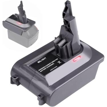 Imagem de YMWLKJ Adaptador de bateria MIL18V7 para Dyson, converte para bateria de íon de lítio Milwaukee M18 18V para Dyson V7 Motorhead V7 Trigger V7 Fluffy V7 Absolute V7 HEPA V7 Carro + Barco V7 Animal V7