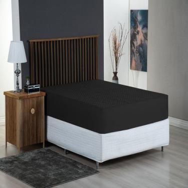 Imagem de Protetor Impermeável para Colchão Casal Queen - DH Enxovais, Preto