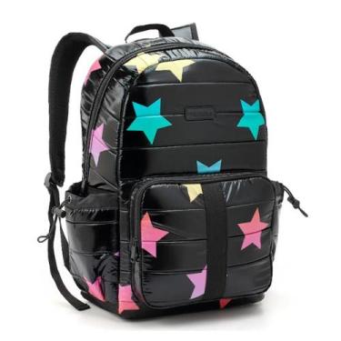 Imagem de Mochila De Costas Estrelas Escolar Preto Funpacks - Seanite