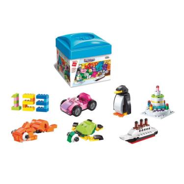 Imagem de Caixa Bloco de Montar Qman Build`n Learn Box 460 peças