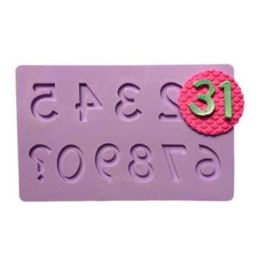 Imagem de Molde de silicone números grandes para decorar f819 - CM