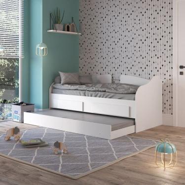 Imagem de Sofá Cama com Cama Auxiliar Mdp 84,8x193,5cm Branco