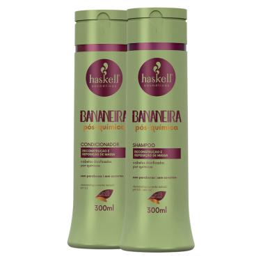Imagem de Kit Pos-Química Haskell Bananeira Shampoo e Condicionador 300ml