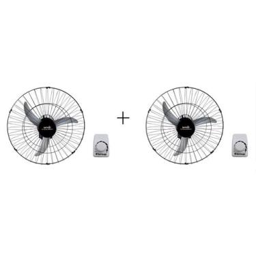 Imagem de 2x Ventilador de Parede Tufão 60cm 155W Bivolt chaveado Lorensid, Bivo