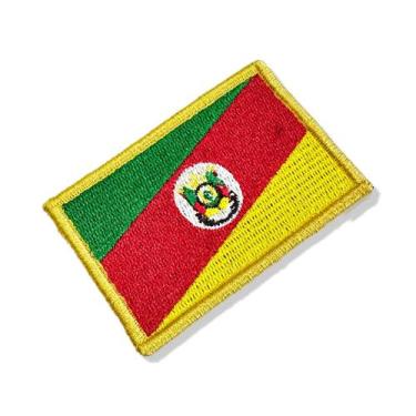 Imagem de BE0019-001 Bandeira Rio Grande do Sul Patch Bordado 7,5x5,0cm - BR44