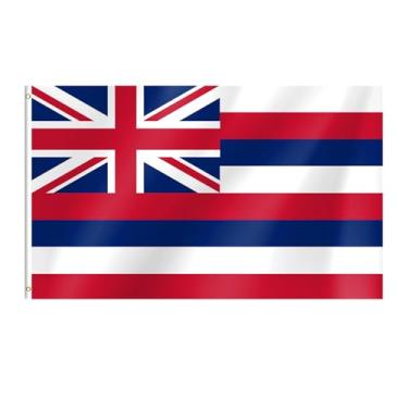 Imagem de Bandeira havaiana, bandeiras do estado do Havaí 3x5 com ilhós de latão, ideal para festas, desfiles, eventos esportivos, decorações ao ar livre
