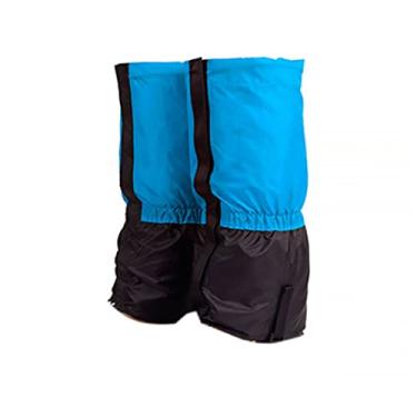 Imagem de Polainas de perna infantis à prova d'água, tecido Oxford, polainas para botas de neve, leggings para caminhadas, escaladas, 1 par azul