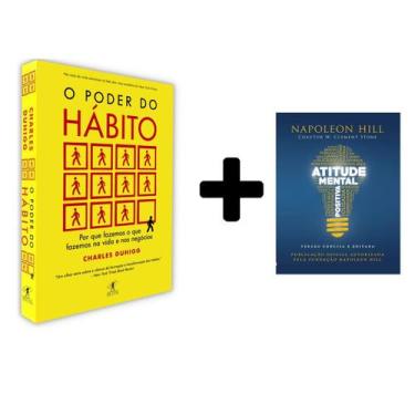 Imagem de Kit Livros físico, O Poder Do Hábito + Atitude Mental Positiva - Livro