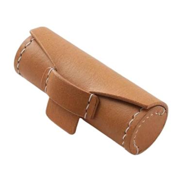 Imagem de Zialofi Mini bolsa para batom, à prova de poeira, resistente a arranhões, compacta, presente para mulheres, multiuso, Marrom