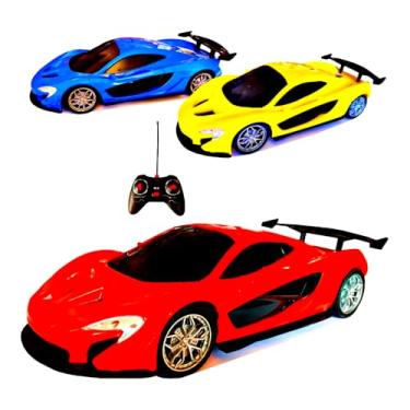Imagem de Carrinho de Controle Remoto Super Sport, 4 Funções, 26cm, Vermelho, com Faróis que Acendem