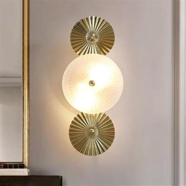 Imagem de Lâmpada De Parede LED Moderna De Cristal Luxo - Decoração De Arte Fashion Para Sala De Estar, Quarto, Villa, Hotel, Escadaria E Corredor (Estilo 7 C D20H48CM)