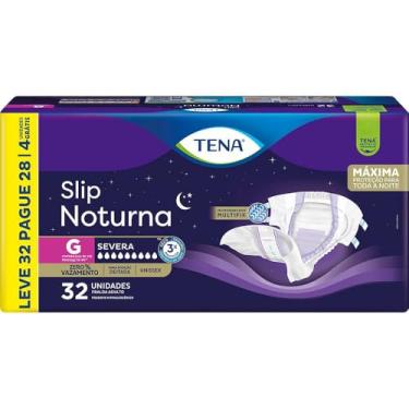 Imagem de Tena Slip Noturna, Fralda Geriátrica para Incontinência Urinária, G - Leve 32 Pague 28 unidades
