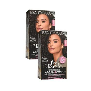 Imagem de Kit 2 Tintura Creme Beauty Color Castanho Natural 4.0