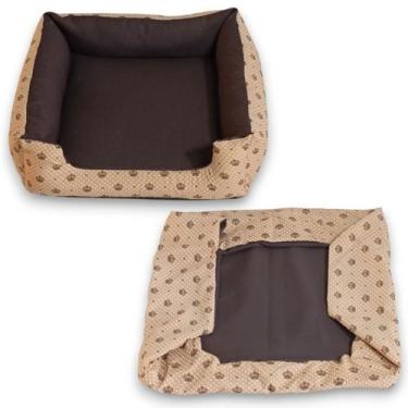 Imagem de cama pet cachorro médio caminha macia confortavavel e resistente com c