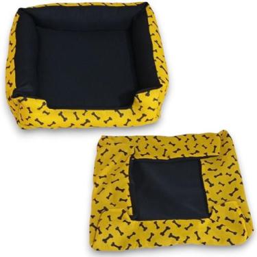 Imagem de cama pet cachorro médio caminha macia confortavavel e resistente com c