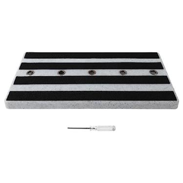 Imagem de Pedal Pedal Board Pedal Tamanho grande PE Material e acessório de fixador de loop para músicos e artistas profissionais 50cm 19,69in (Design de mármore branco)