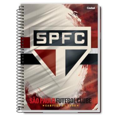 Imagem de Caderno Universitário Capa Dura Espiral 1 Matéria 80 Folhas SPFC - Cert. FSC