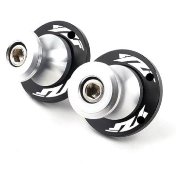 Imagem de BYYINGSUS Parafusos de suporte deslizante de bobinas M6 compatíveis com YZF R1 R3 R6 R7 R25 1999-2023 acessórios de motocicleta tampas de válvula de pneu de alumínio (M6 YZF prata)