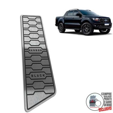 Imagem de Descanso De Pé Inox Escovado Ford Ranger Black 2021 2022/
