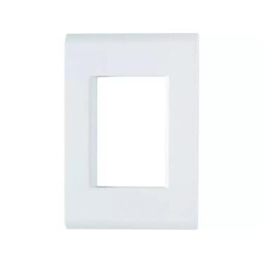 Imagem de Placa+Suporte 4X2 3 Postos Juntos Liz Branca Tramontina