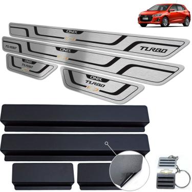 Imagem de Soleira Chevrolet Onix Turbo 2020 Preto Baixo Relevo
