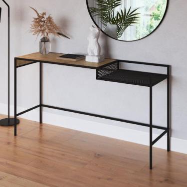 Imagem de Aparador York 140cm Estilo Industrial Artesano, Vermont/Preto