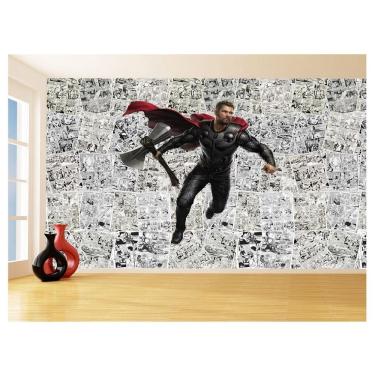 Imagem de Papel De Parede 3D Heróis Página Quadrinhos Hq 3,5M Nhma140