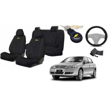 Imagem de Kit Premium Capas de Tecido Banco Astra 1998-2011 + Volante + Chaveiro